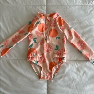 Baby Girl Carter’s 1-Piece Orange Slice Rashguard, 12 Months